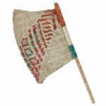 Big Wicker Handheld Fan